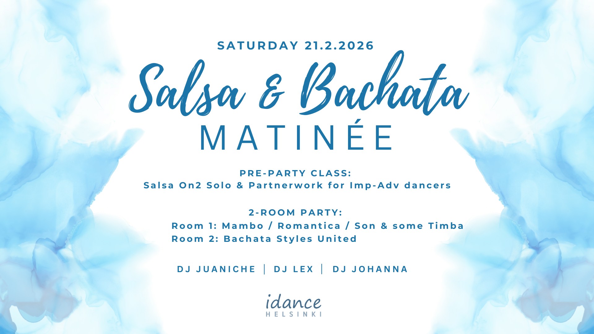 Salsa & Bachata Matinée 21.2. Salsa on2 pre-party class
