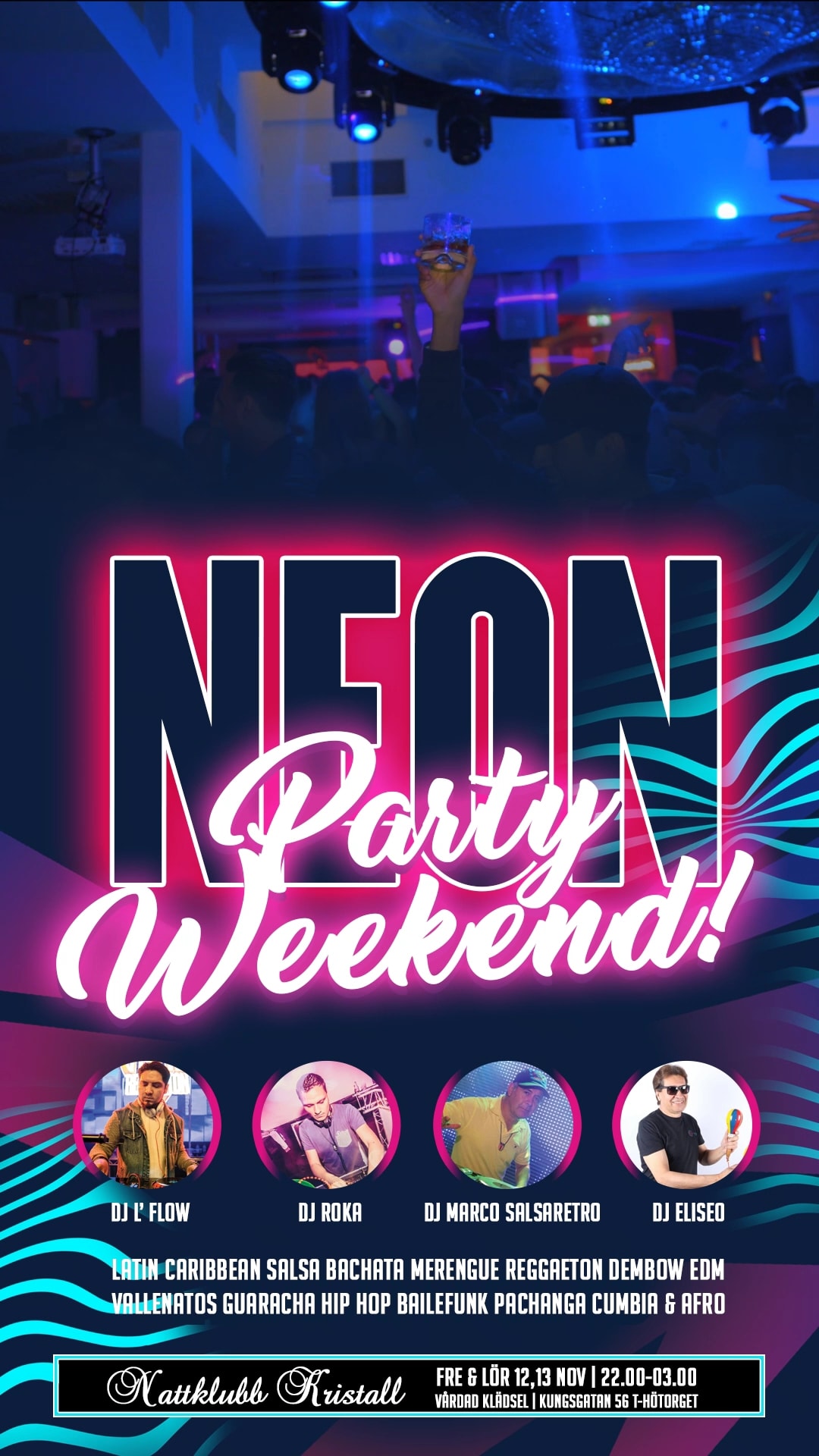 Latin & Reggaeton Neon Party Weekend