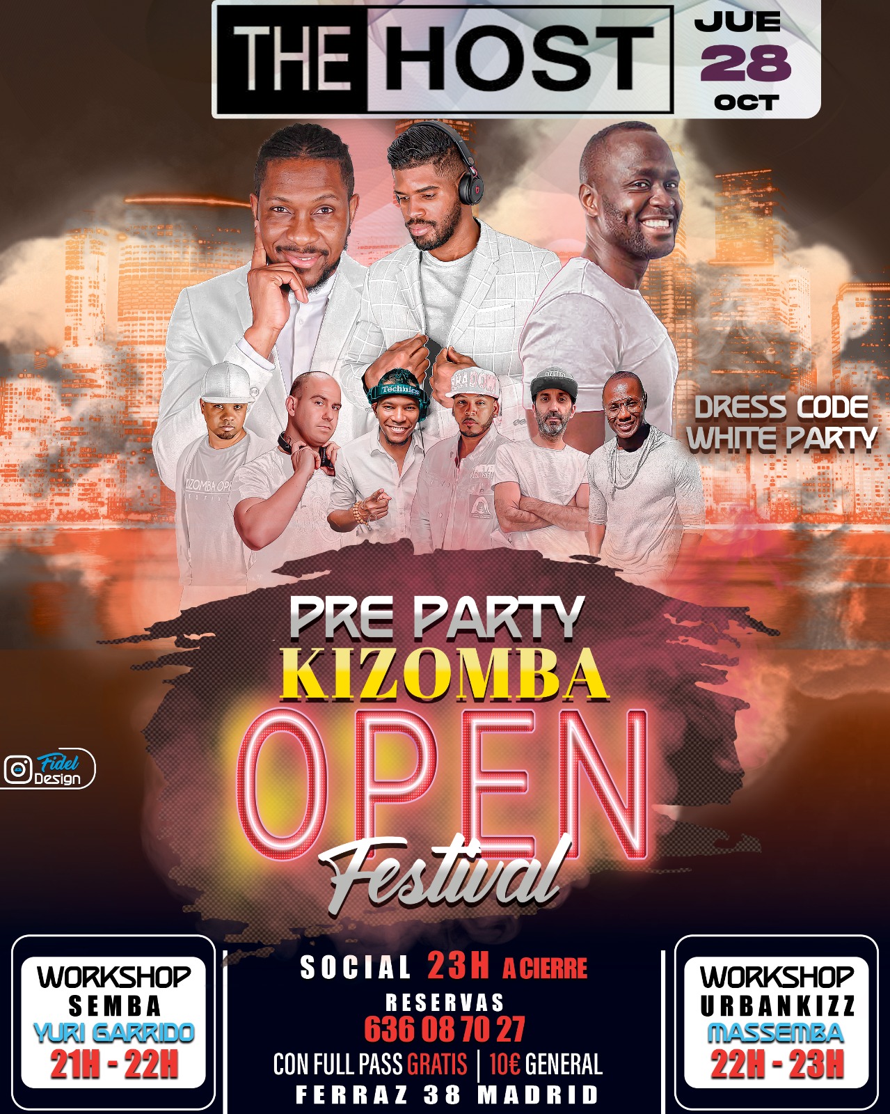 KIZOMBA OPEN - FIESTA JUEVES 28 EN HOST (Madrid)
