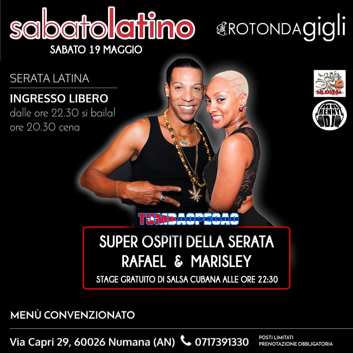 Sabato Super Latino alla Rotonda ospiti TumbaoPegao