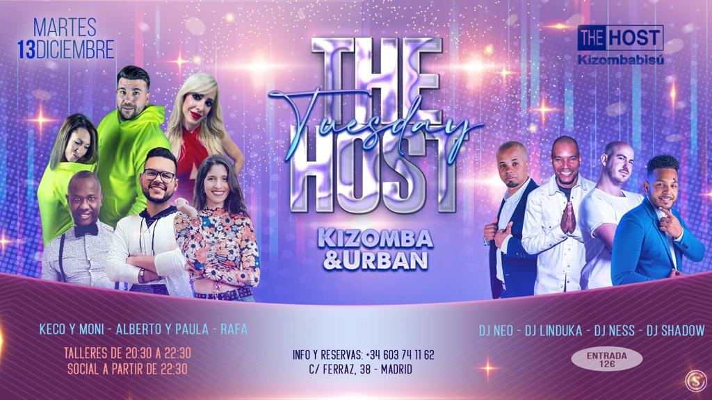 ★Kizomba Tuesday 13 de diciembre 2022 ★ The Host ★