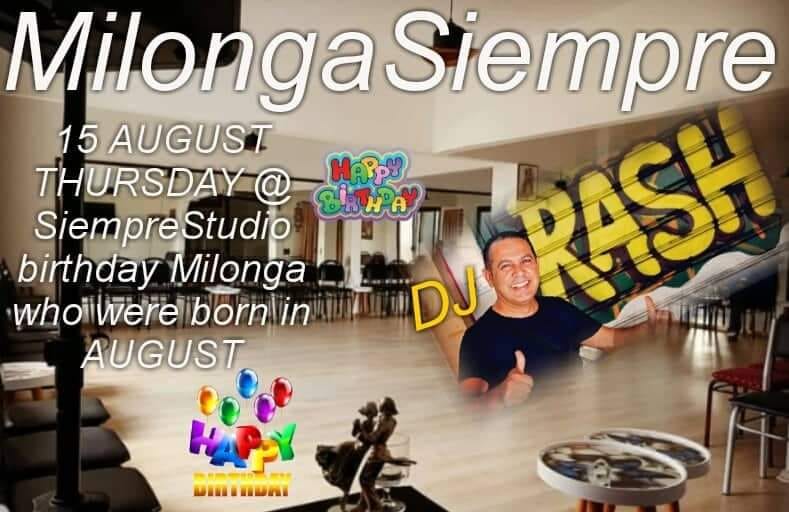 MilongaSiempre @Siemprestudio With DJ RASH