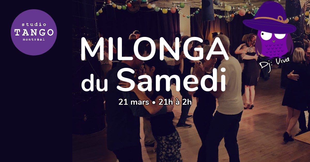 Milonga du Samedi • 4 avril 😍