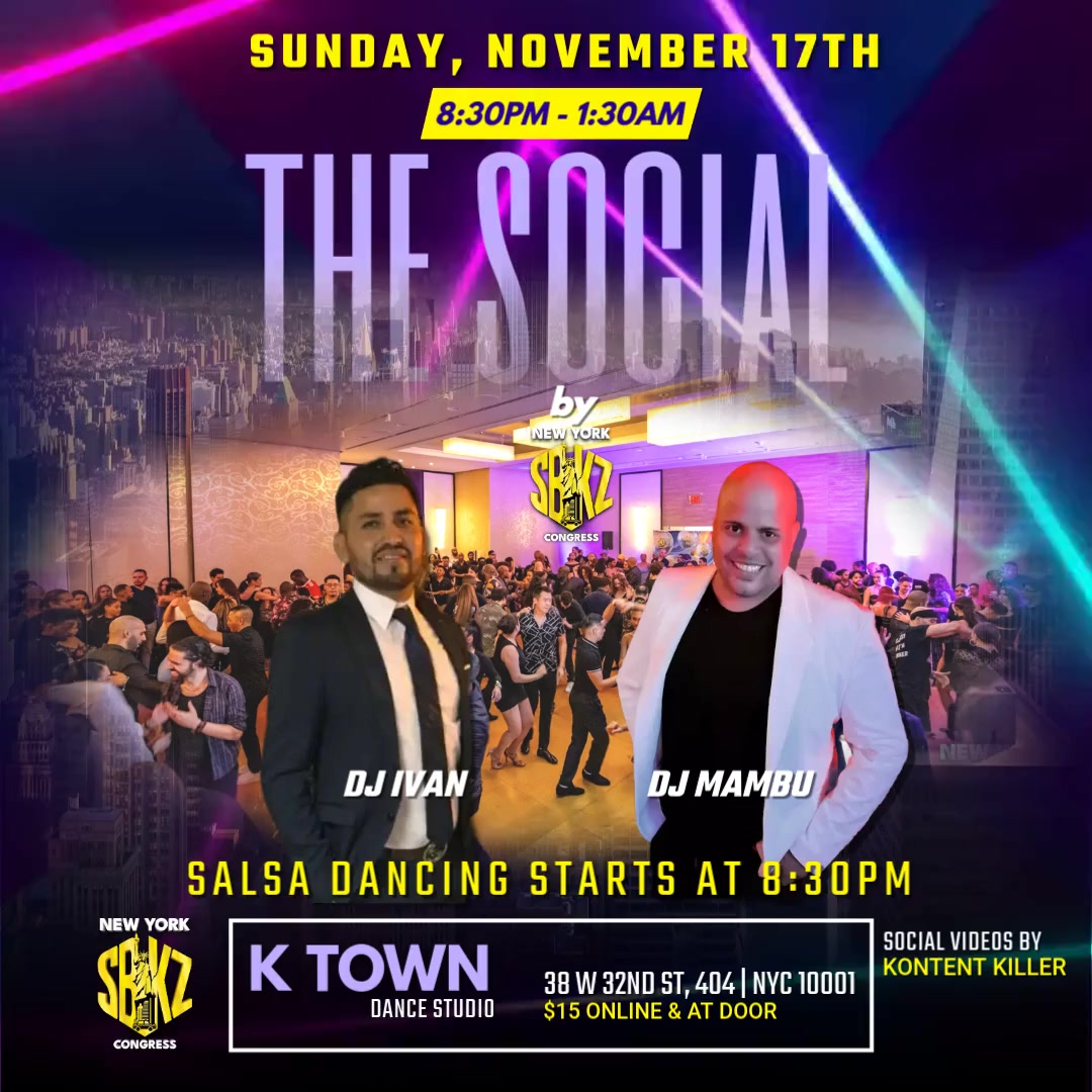 The Social by New York SBKZ Congress at KTown Sunday, Nov 17th