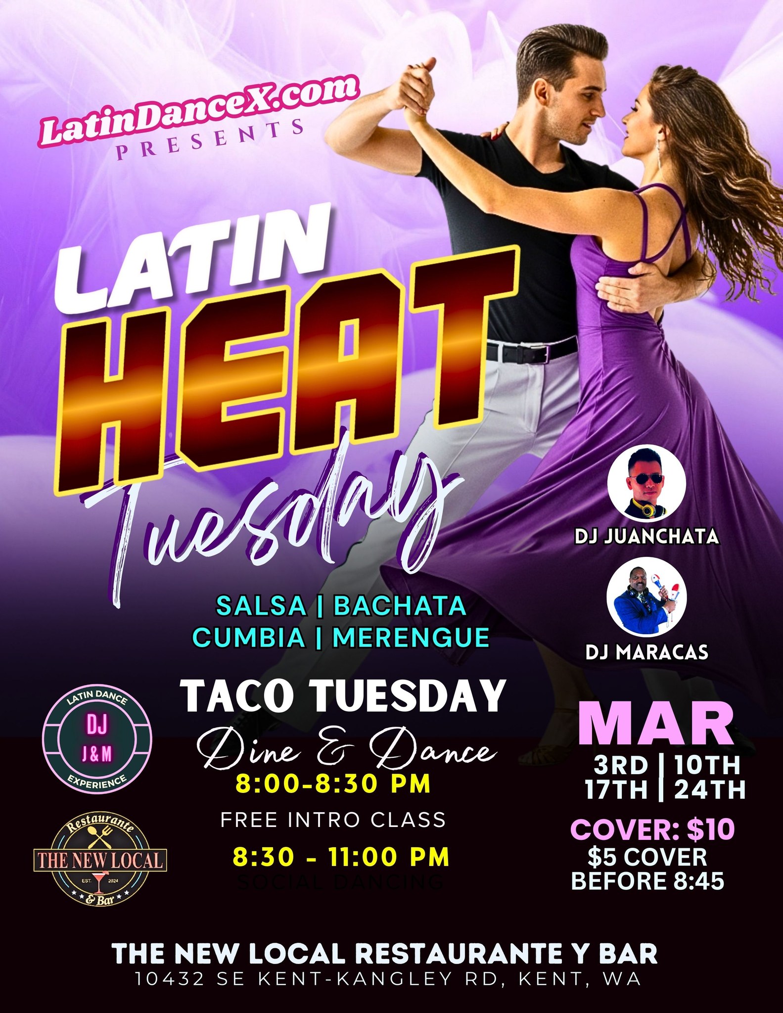 Latin Heat Tuesday + Taco Tuesday Dine & Dance