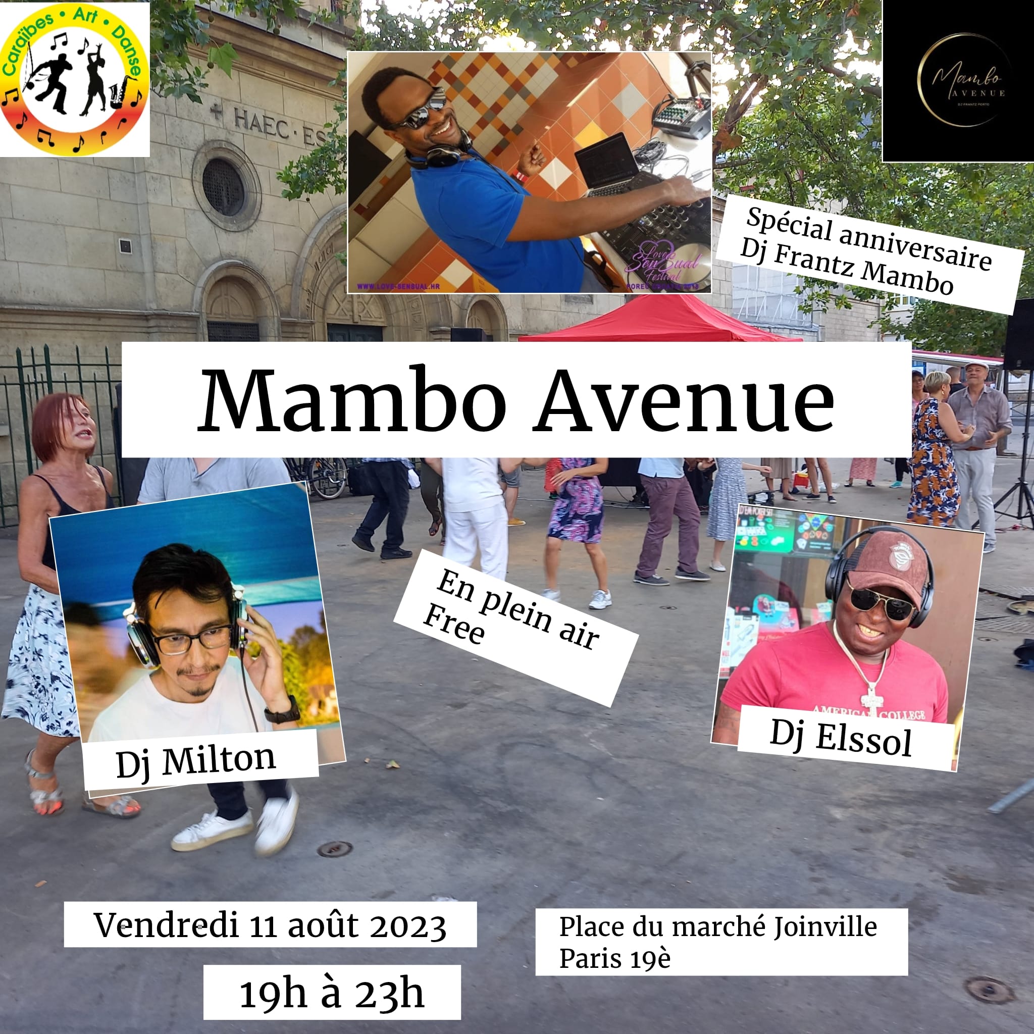 Mambo Avenue en plein air & anniversaire Dj Frantz