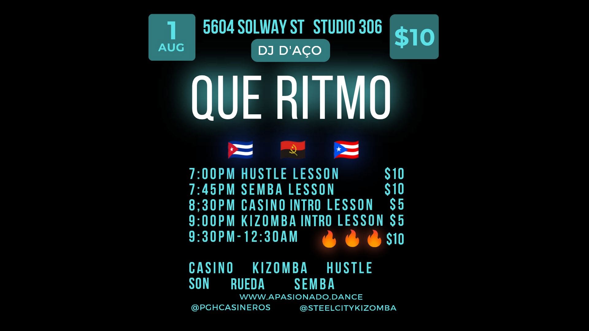 Que Ritmo - Casino, Kizomba, Hustle