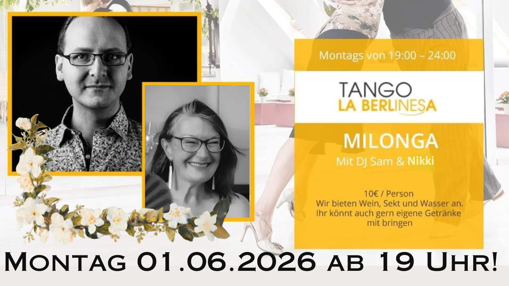 💃 Montagsmilonga über den Dächern Berlins La Berlinesa 01.06.2026