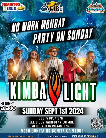 No work Monday Party Sunday dance to Kimba Light on Sunday