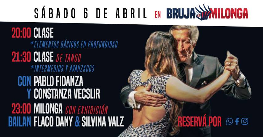 SÁBADO en BRUJA MILONGA Bailan Flaco Dany & Silvina Valz!