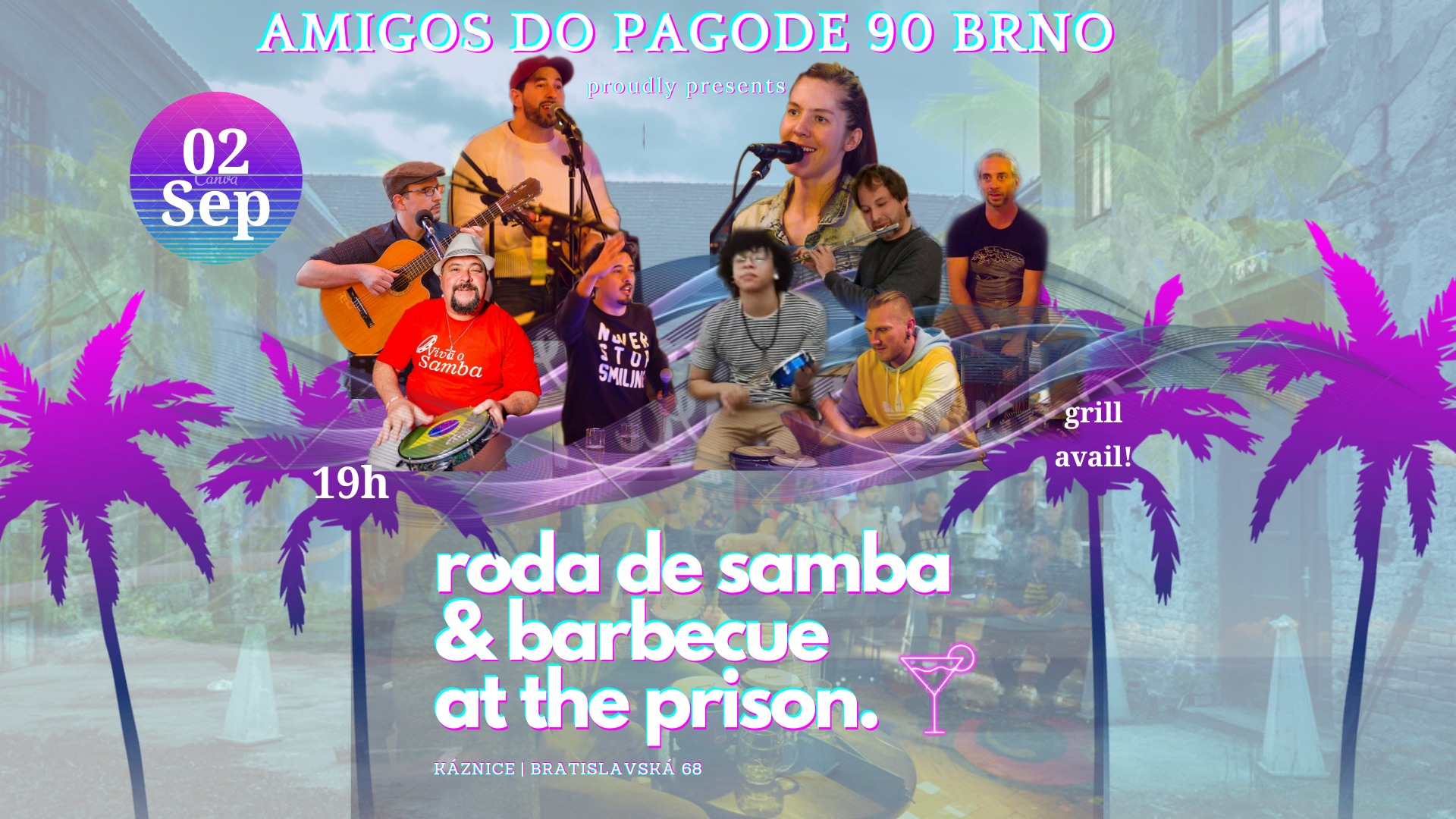 roda de samba & BBQ at the prison