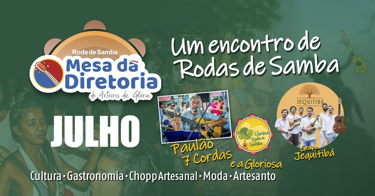 RODA DE SAMBA DA MESA DA DIRETORIA CONVIDA: PAULÃO7 CORDAS E GRUPO JEQUITIBÁ DO SAMBA