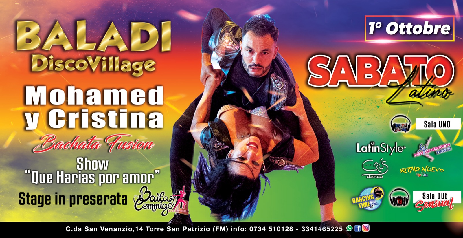 IL SABATO LATINO - Special Guest Mohamed y Cristina @ BALADI Disco Villagge