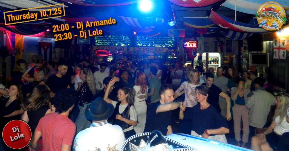 Thursday´s salsa & bachata AFTER party - Fiesta Latina DJ Lole Free entry
