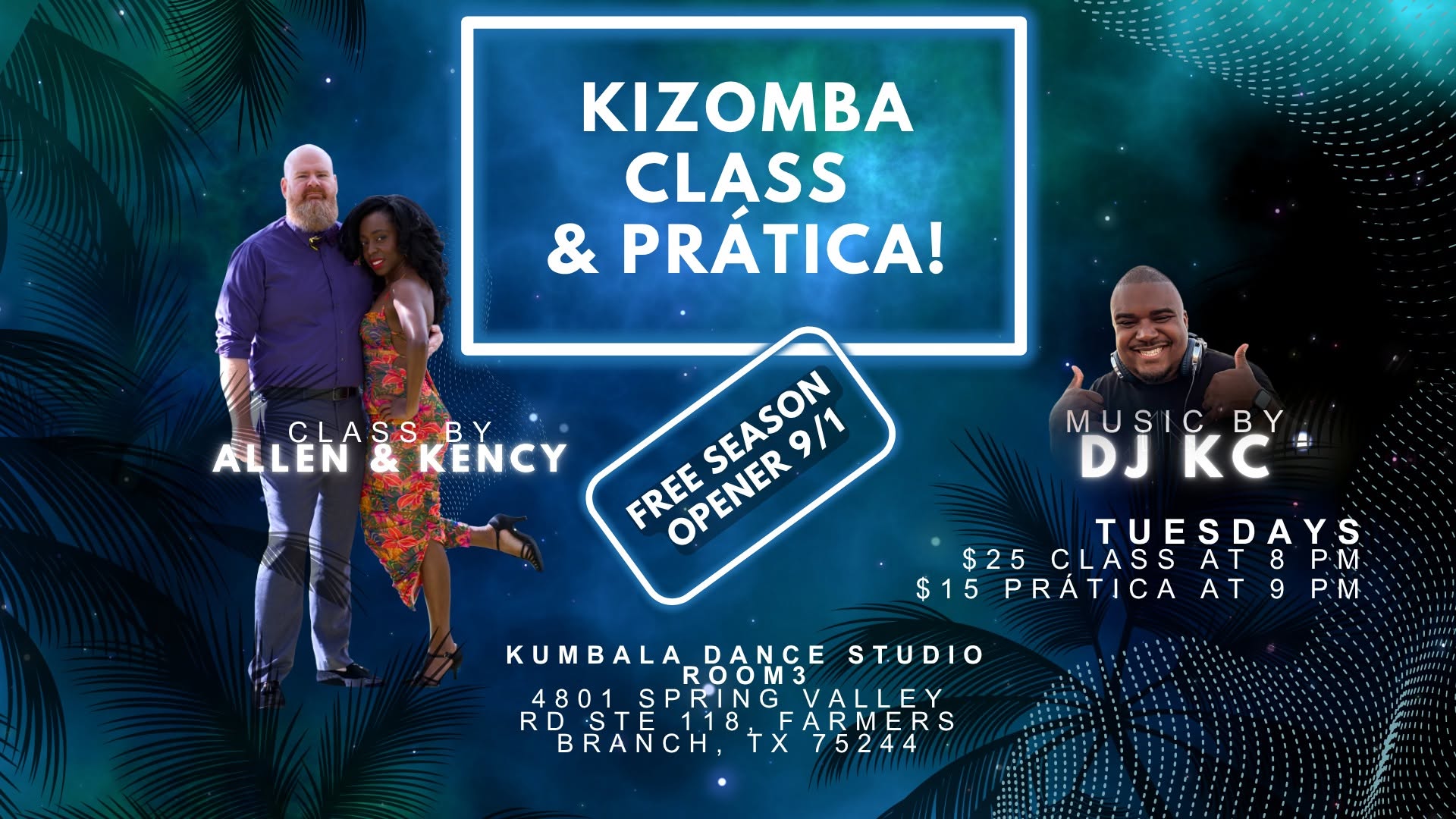 Kizomba class and prática! FREE Grand Opening!