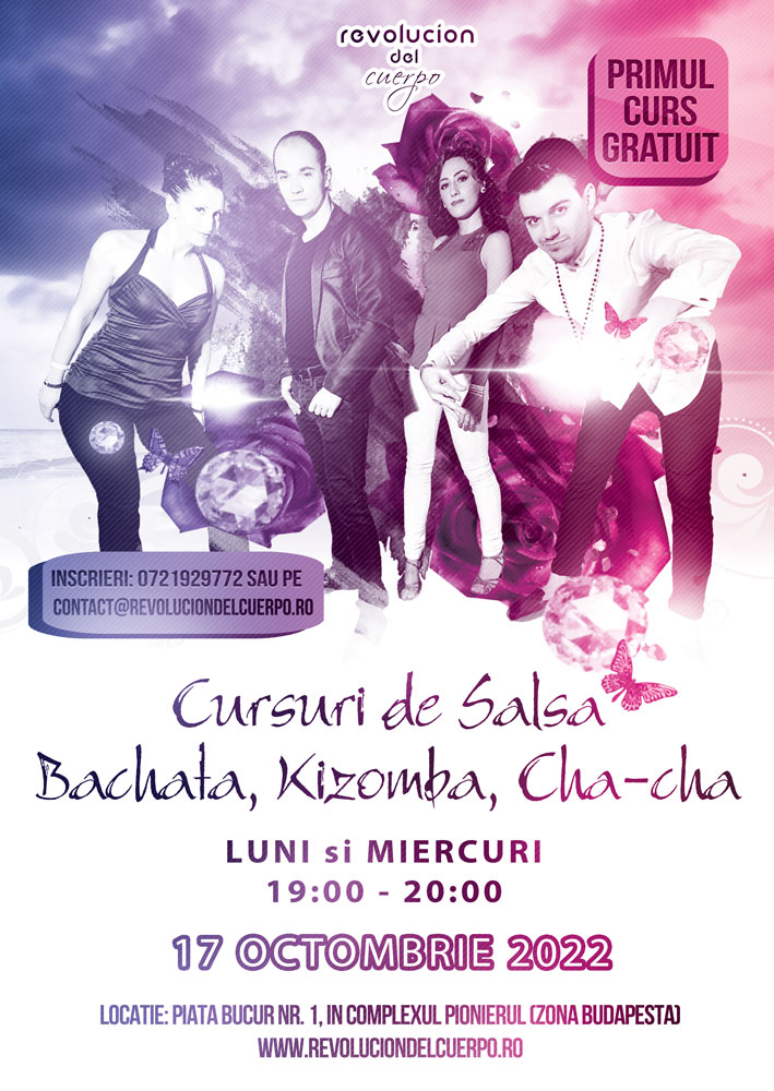 Cursuri de Salsa si Bachata pentru incepatori (in zona Timpuri Noi Tineretului Unirii)