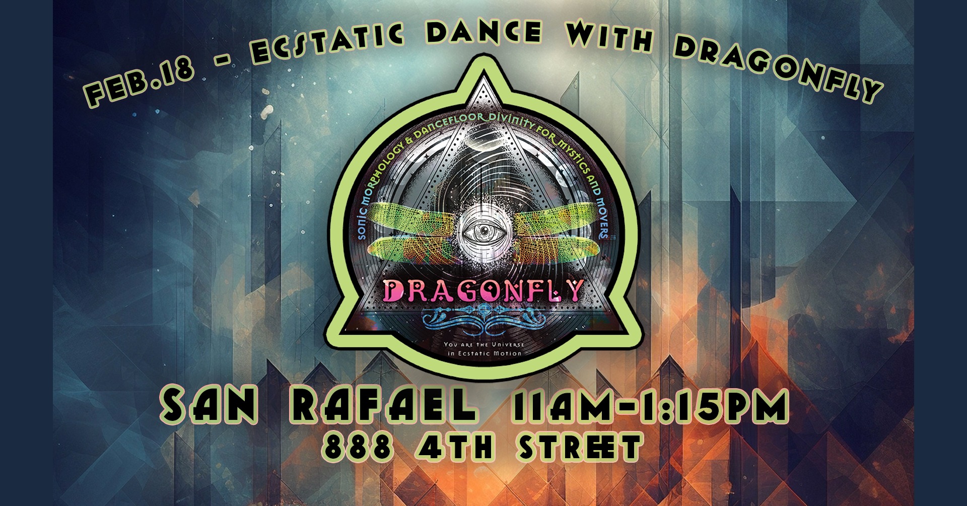 San Rafael Ecstatic Dance w Dragonfly + Contact Improv class w Rosemary Hannon