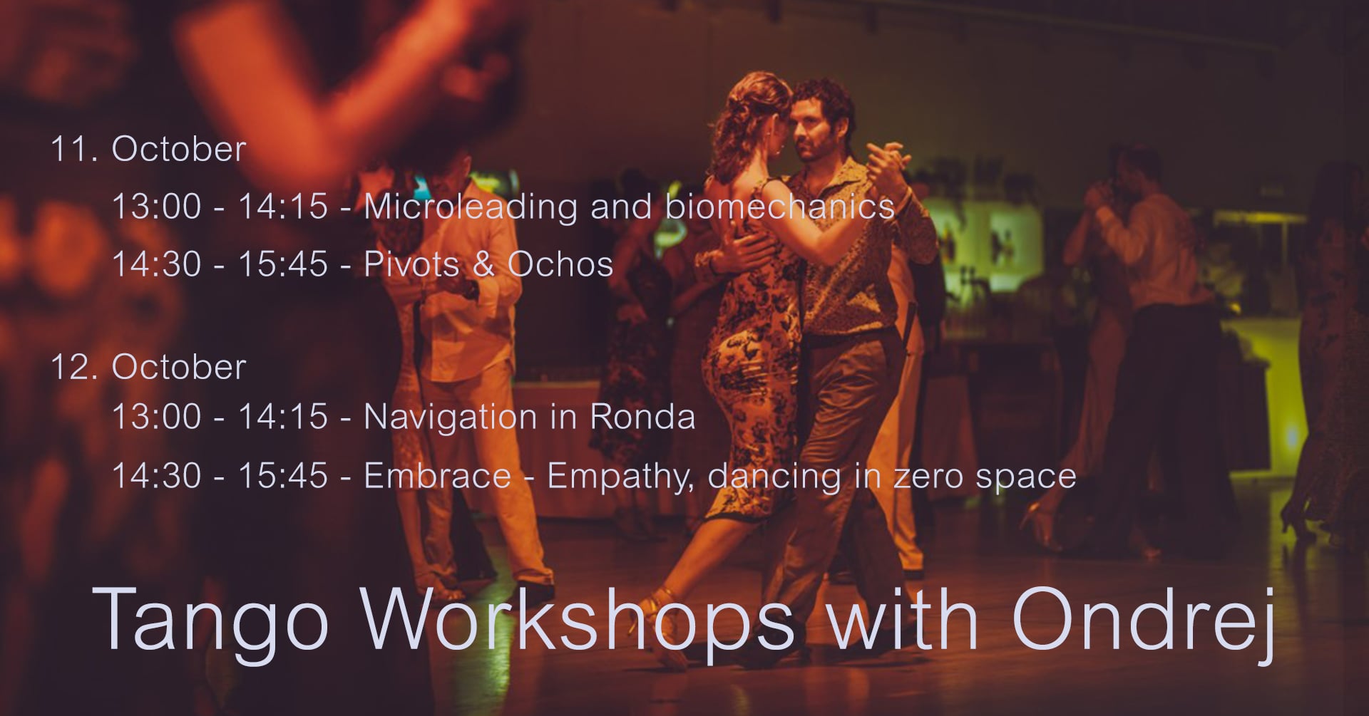 đź’Ą Tango workshops with Ondrej