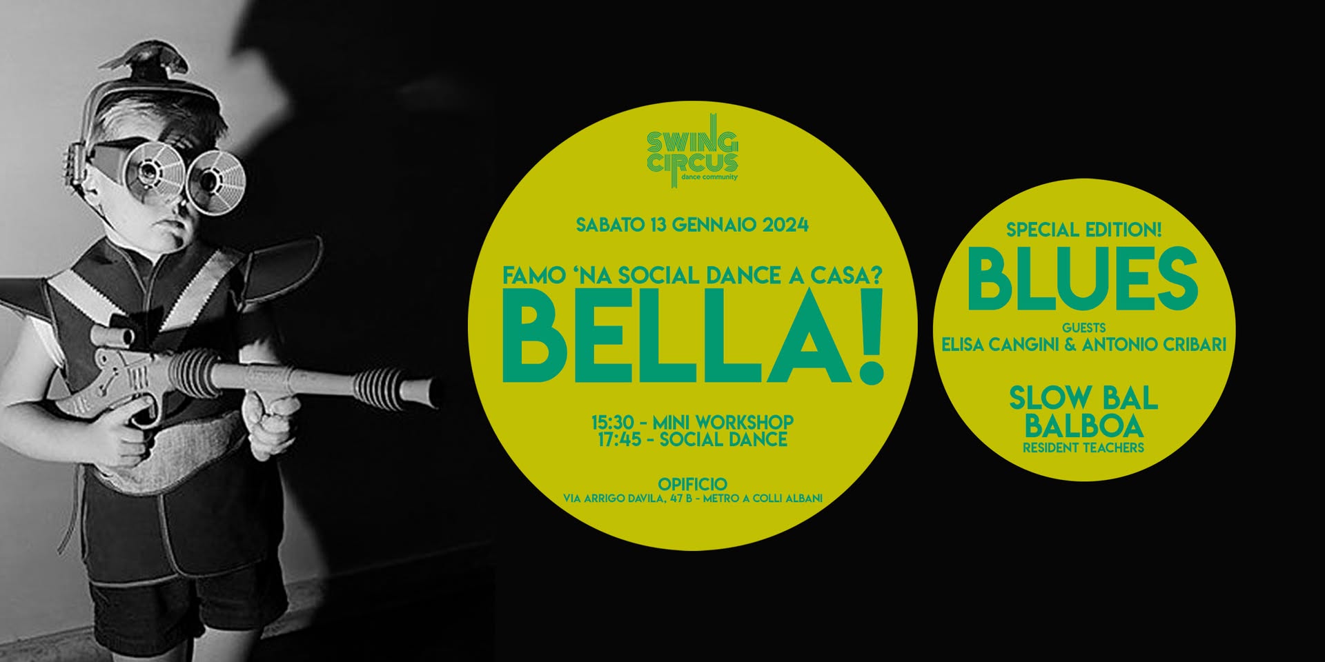 BELLA! La famo 'na social dance a casa? Special BLUES ed.