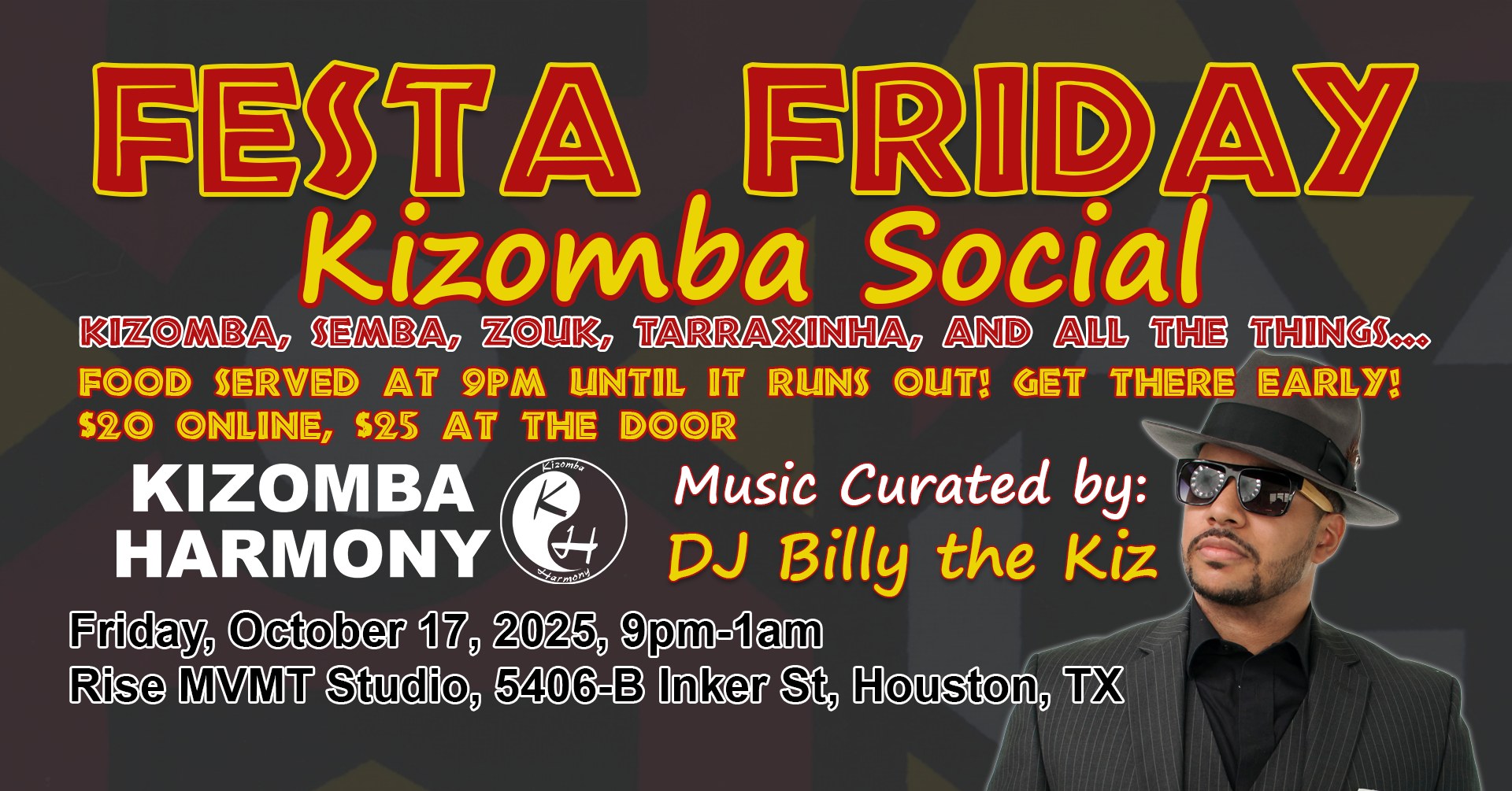 Kizomba Harmony Festa Friday Social October 2025
