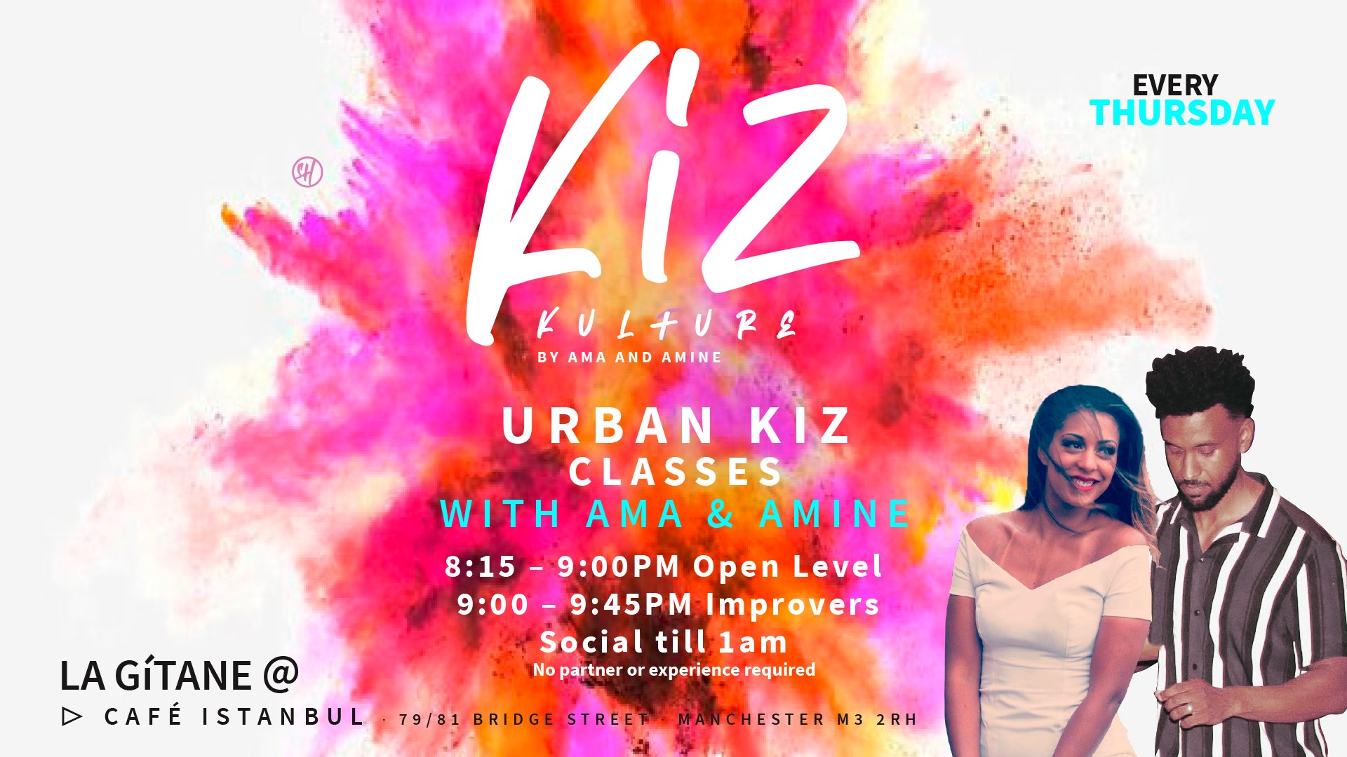 Urban Kiz classes and social with Ama and Amine