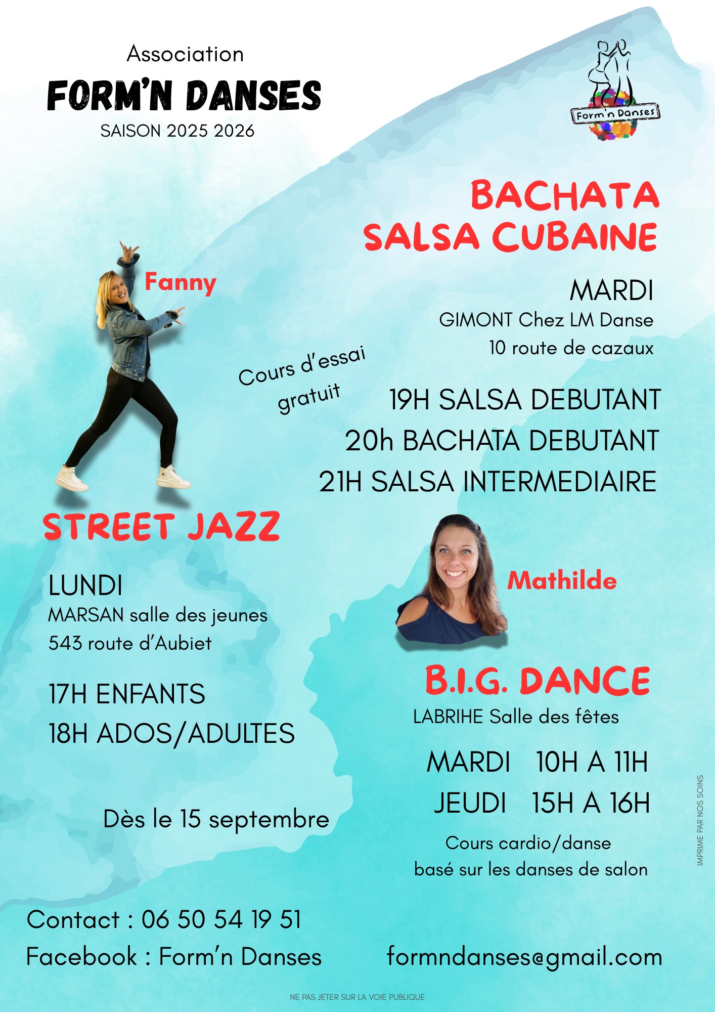 Rentrée Form'n Danses 2025 2026