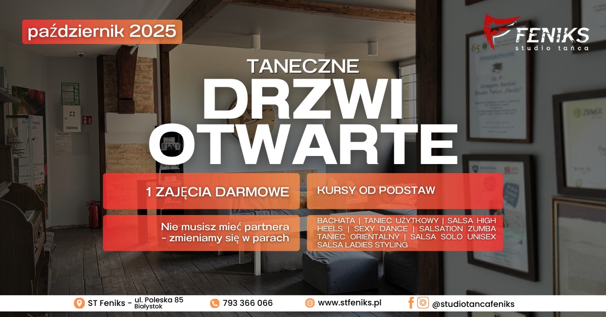 🆓Taneczne DRZWI OTWARTE💥w październiku💥