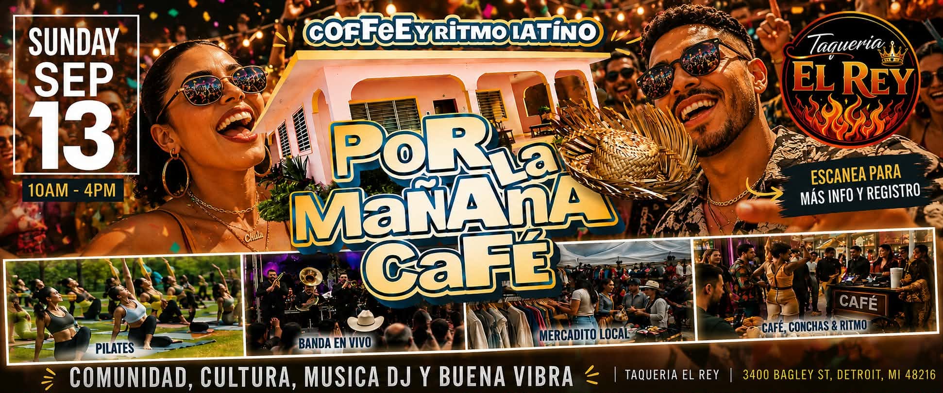 POR LA MANANA CAFE " Coffee Day Party Y Ritmo Latino: Sun Sept 13th
