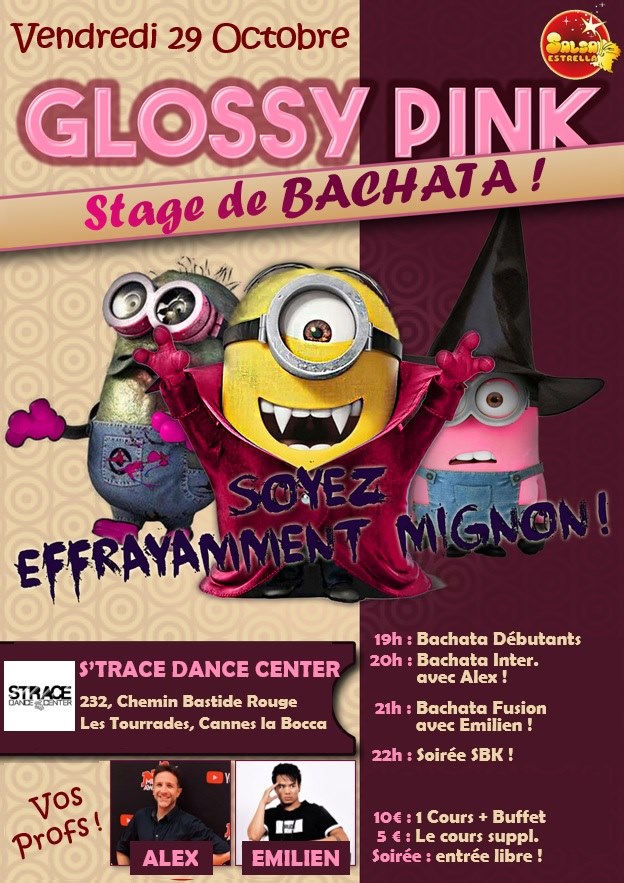 Stage+Soirée Glossy Pink d'Halloween !