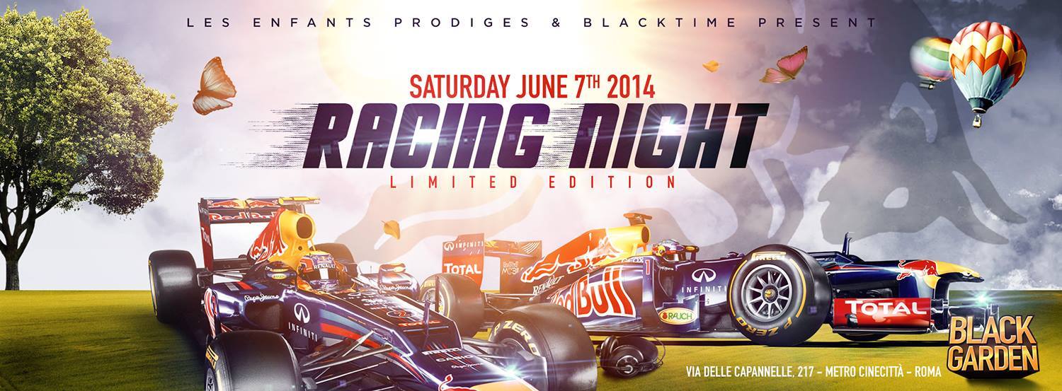 BLACK GARDEN ● RACING NIGHT ● SABATO 07.06.014
