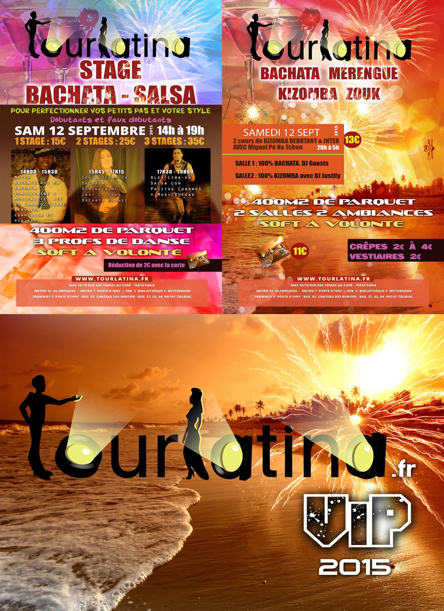 SOIREE TOURLATINA 100% BACHATA & 100% KIZOMBA