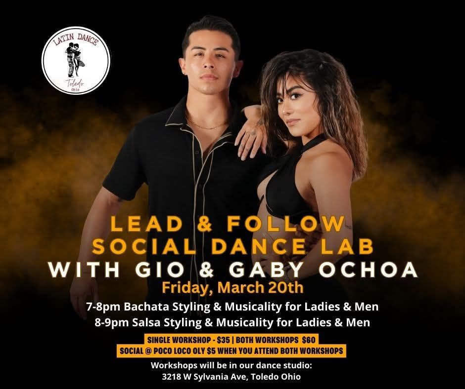 Lead & Follow Social Dance Lab with Gio & Gaby Ochoa