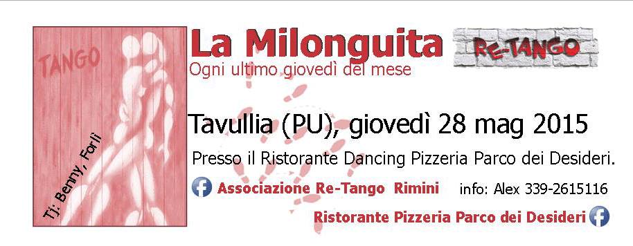 Milonguita di Re-Tango a Tavullia (PU) - ogni ultimo giovedì del mese