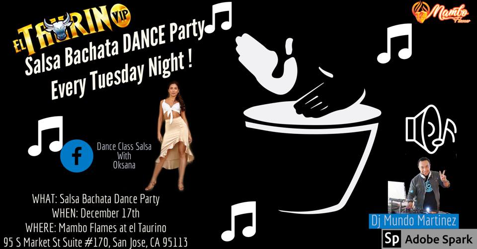Mambo Flames Salsa Bachata Mambo dance social