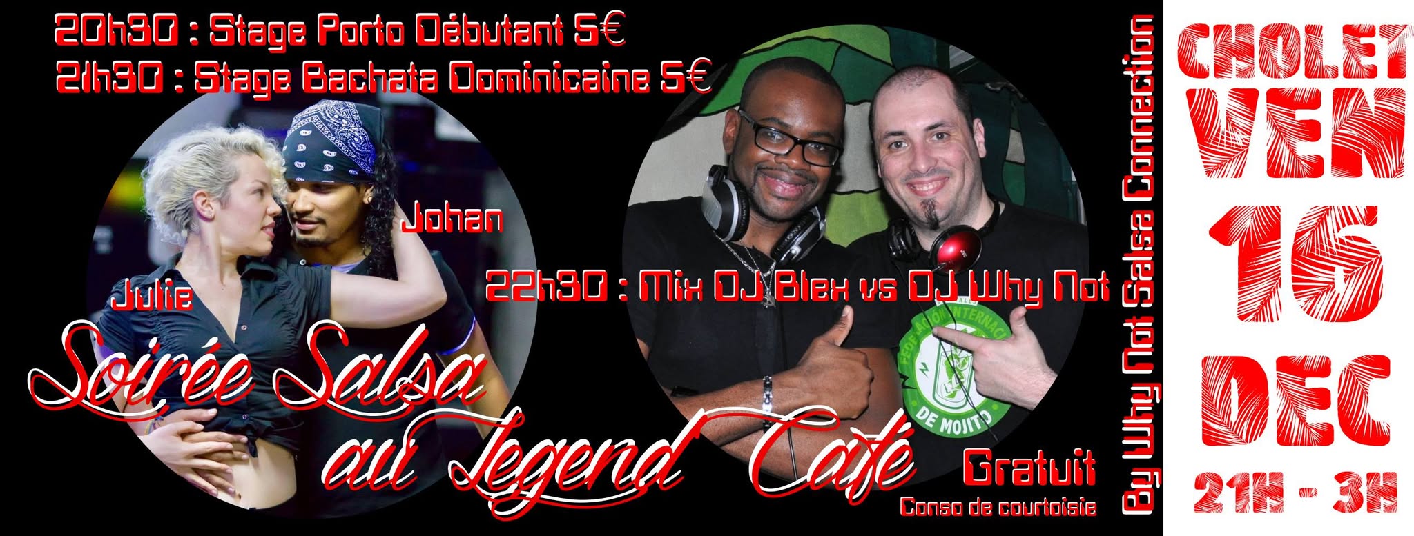 Soirée Salsa au Legend Café près de Cholet