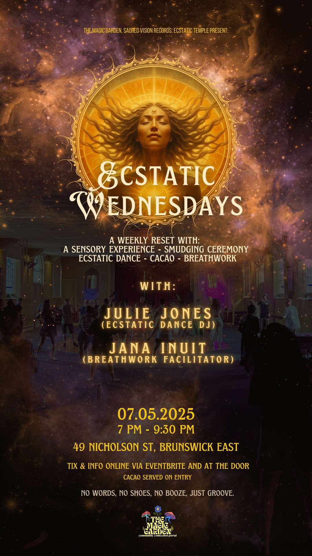 Ecstatic Wednesdays - Ecstatic Dance & Breathwork (Midweek Community Portal)