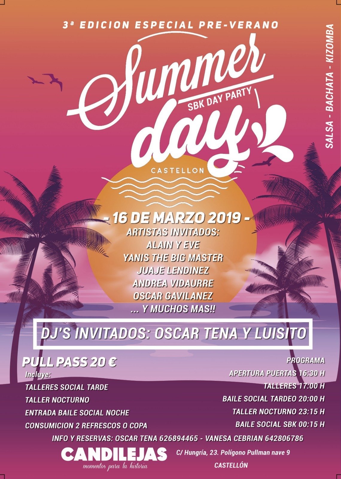 3° Summer Day Castellón 2019 (Sala Candilejas)