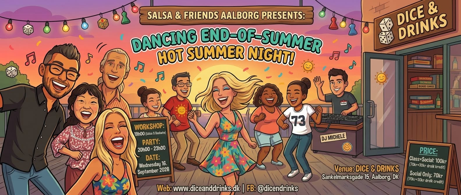 bachata class and salsa bachata kizomba party