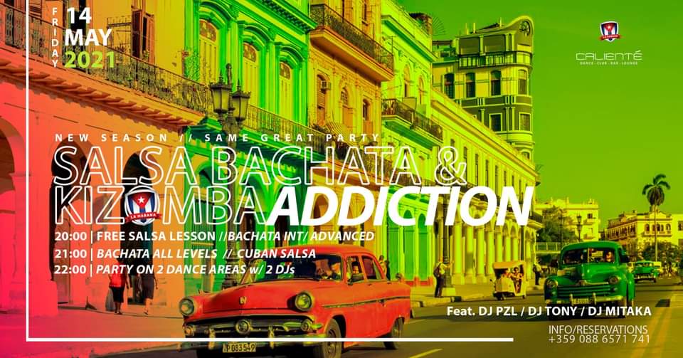 Salsa Bachata Addiction & Kiz'ADDICTION + Безплатен урок 20:00