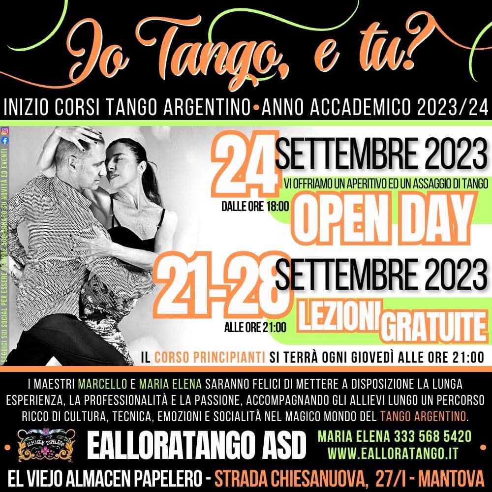 Open Day Eat: Vieni ad abbracciare anche tu il Tango Agentino!