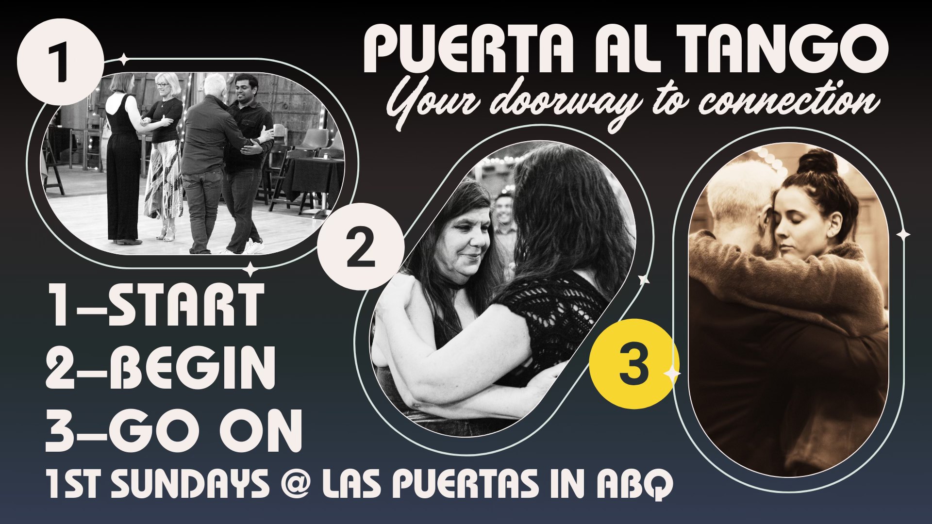 1st Sunday one-2-three with Puerta al Tango