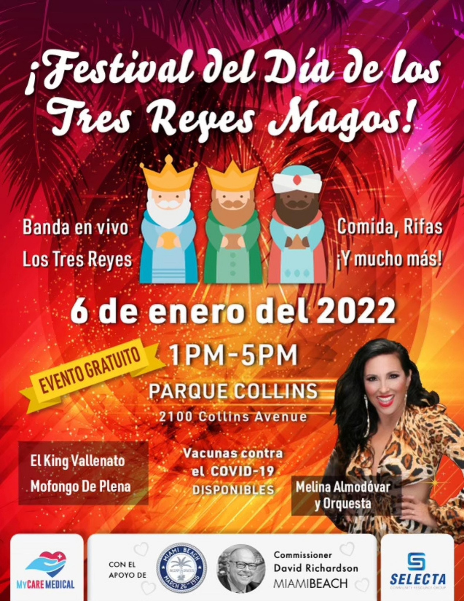 Festival de Los Reyes Magos - Con Melina Almodóvar y Comisionado David Richardson en Miami Beach