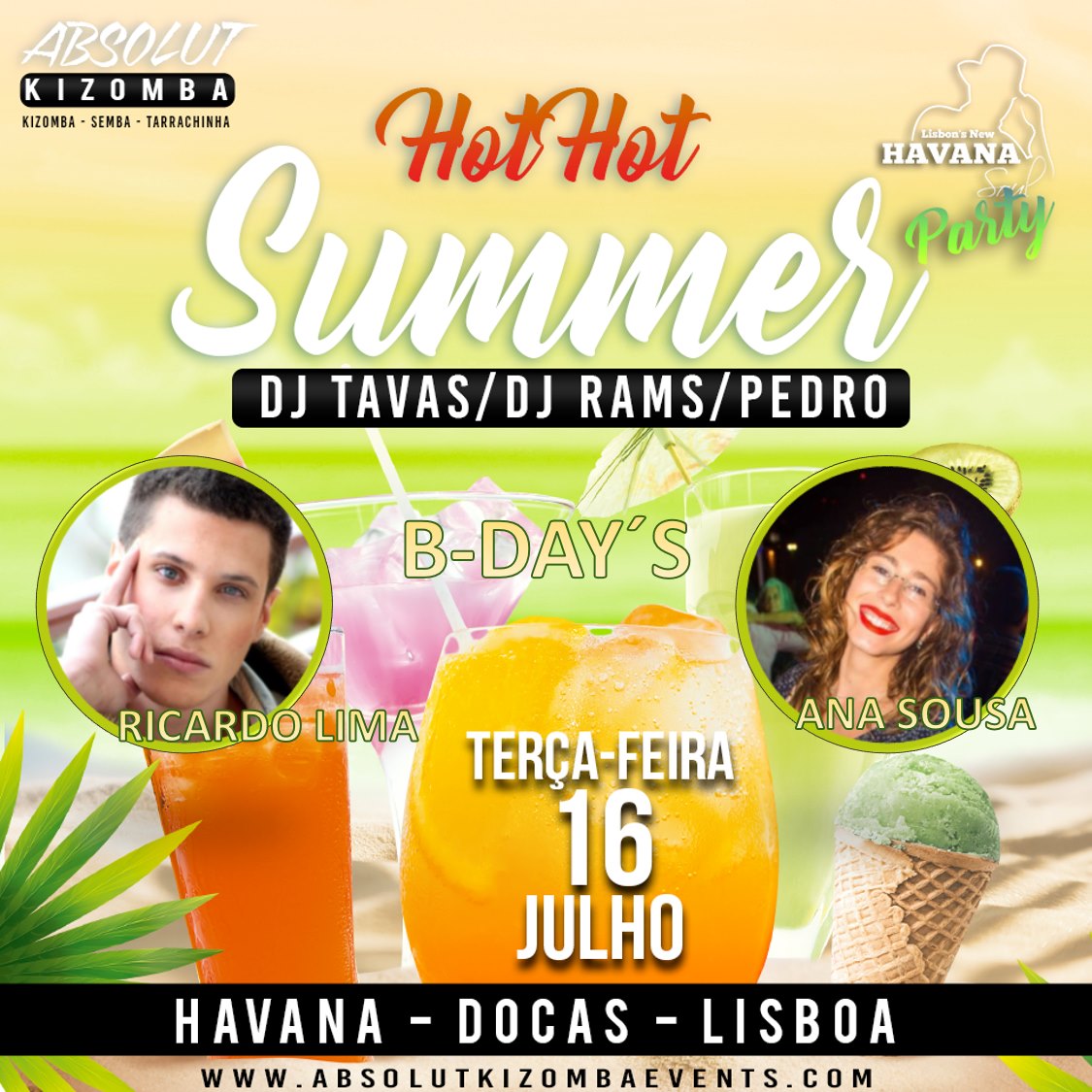 Terças Absolut Kizomba at Havana - Hot Hot Summer