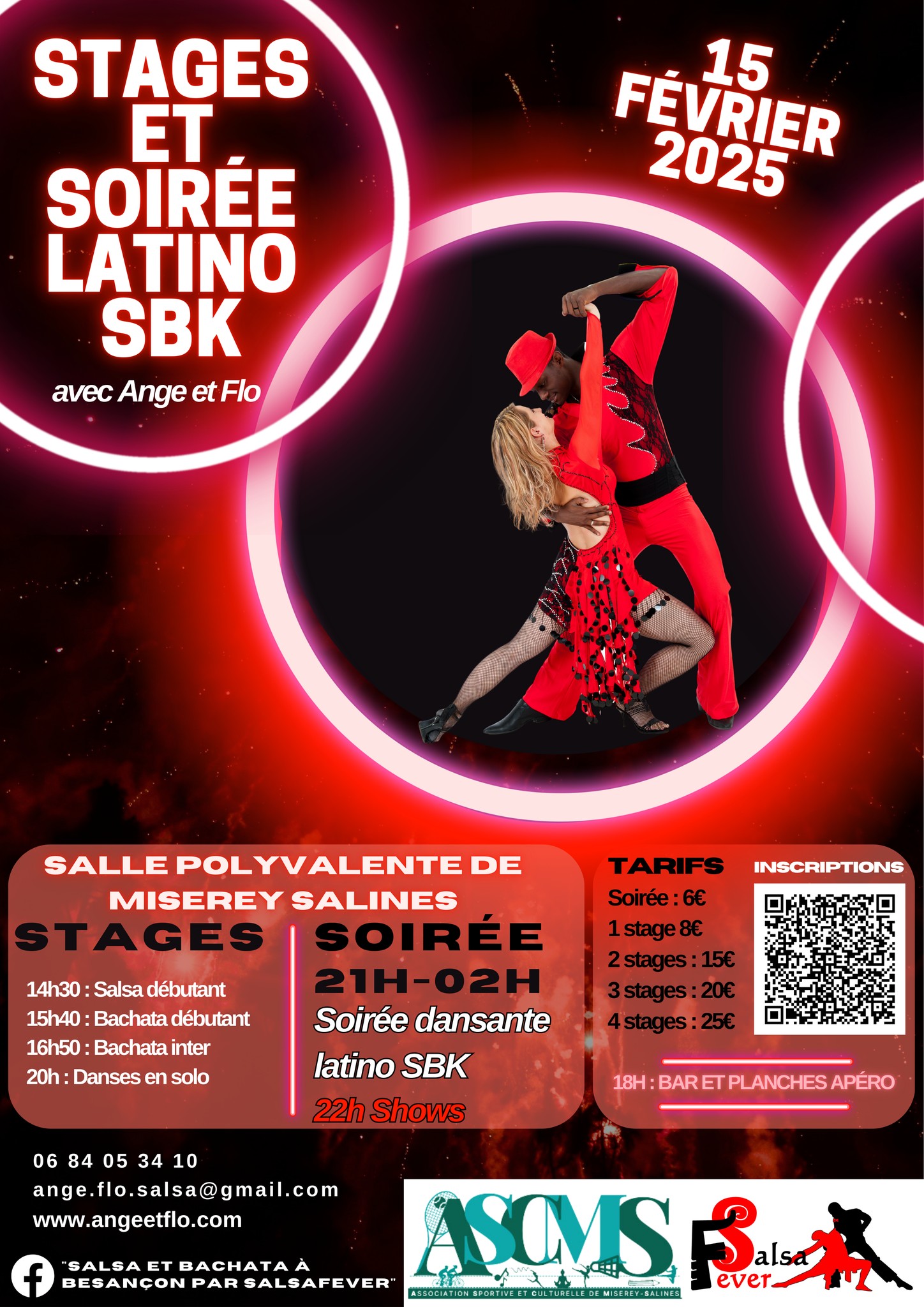 4 stages + 3 shows + soirée latino SBK avec Ange et Flo et l'ASCMS