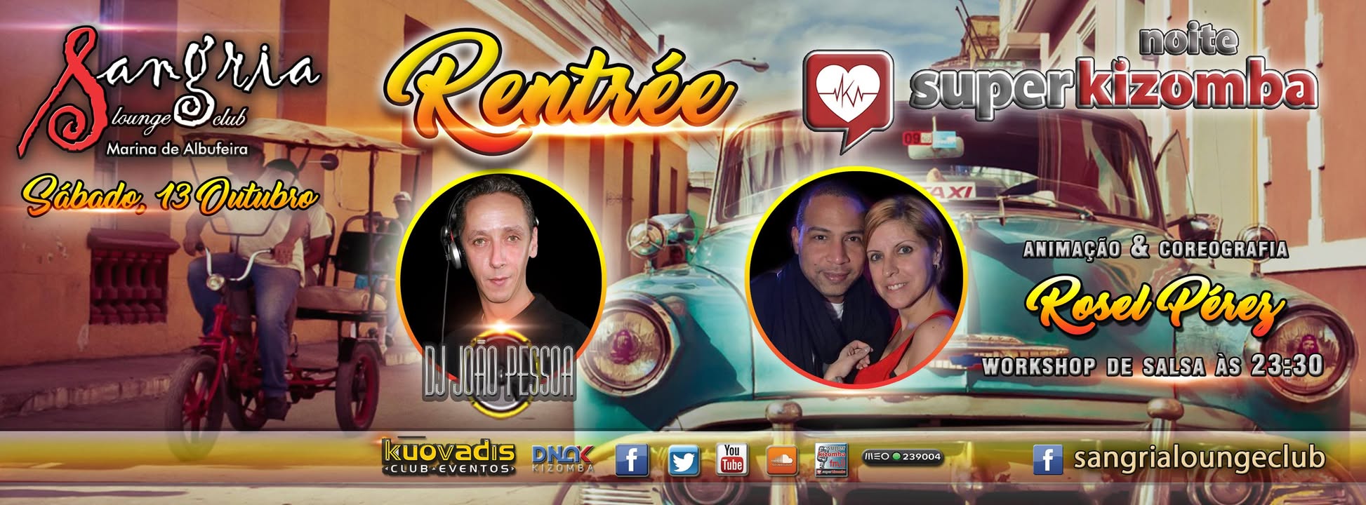 Rentrée SUPER Kizomba 13 Outubro Sangria Lounge Club