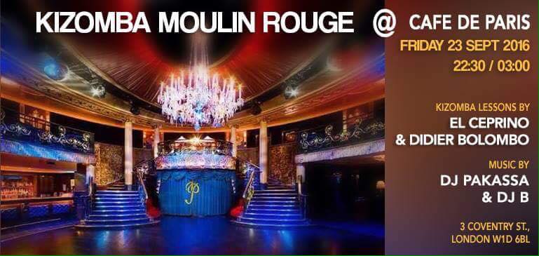 Kizomba Moulin Rouge at Cafe De Paris