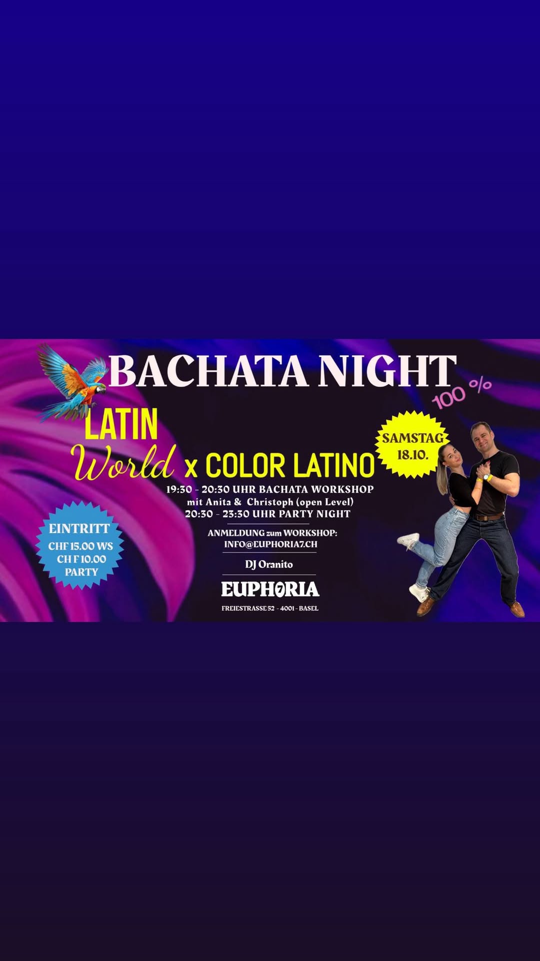 💃 BACHATA NIGHT 100% LATIN WORLD & COLOR LATINO 🕺