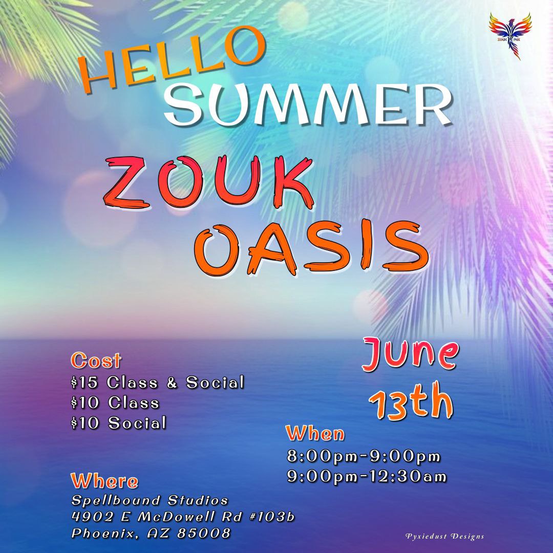 Brazilian Zouk Friday Oasis with Sandro & Cici
