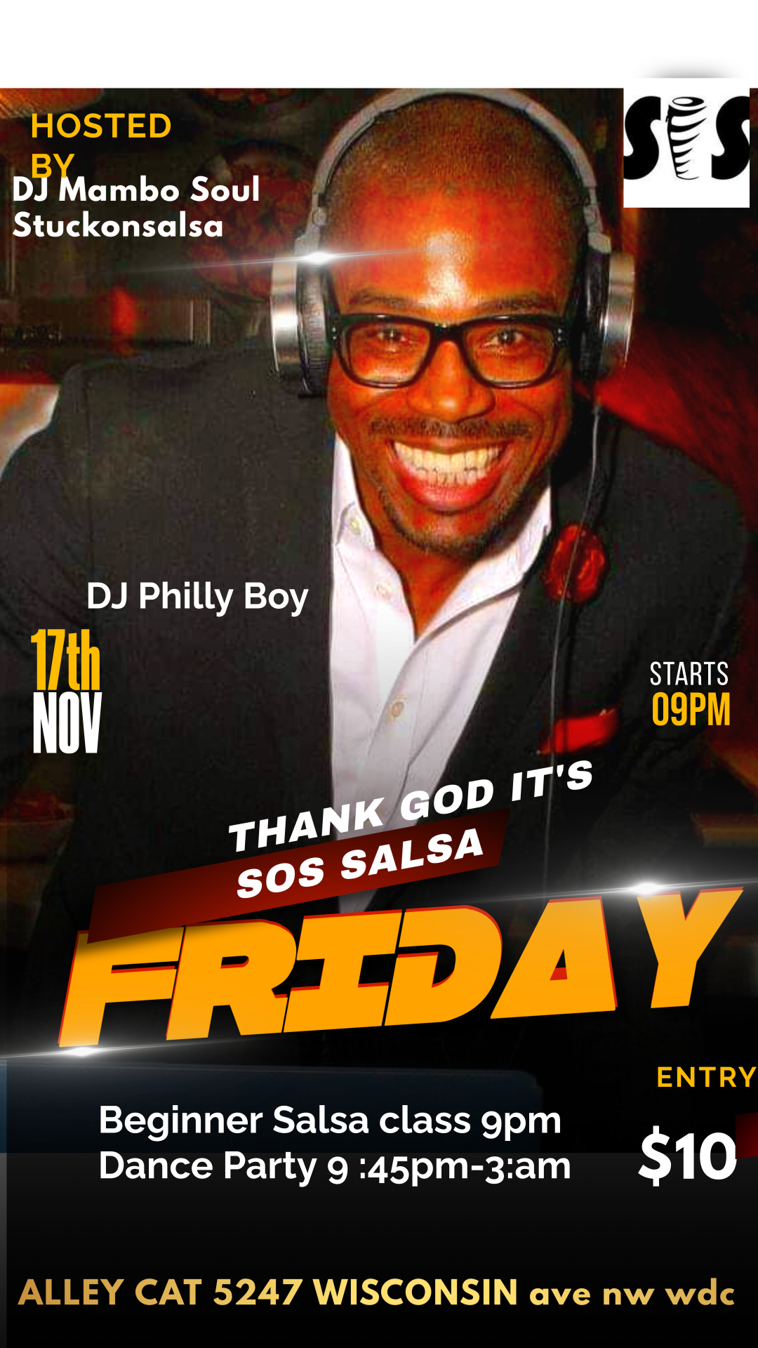 SOS Salsa Fridays featuring DJ Philly Boy