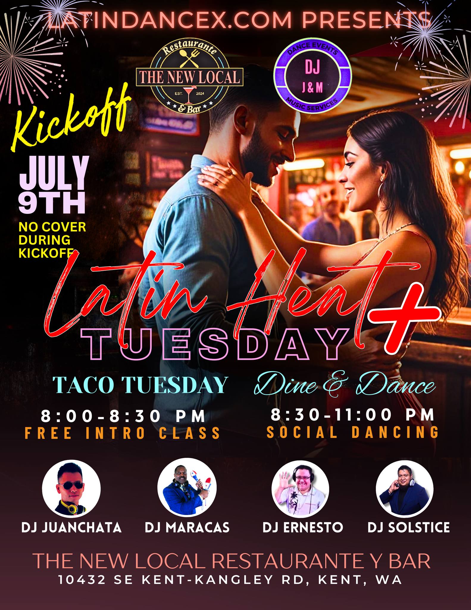 Latin Heat Tuesday + Taco Tuesday Dine & Dance